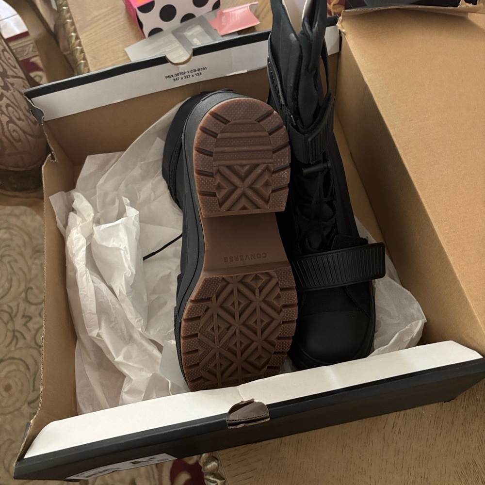 Converse Black Boots